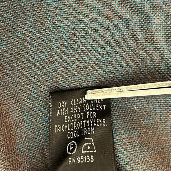 Lafayette 148 Woman's Career Blue Iridescent Metallic Linen Blazer Set Sz 6 - Picture 13 of 16